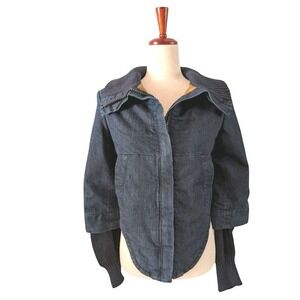 NWT‎ Vivienne Westwood Anglomania Historical Denim Bomber Jacket Size XS